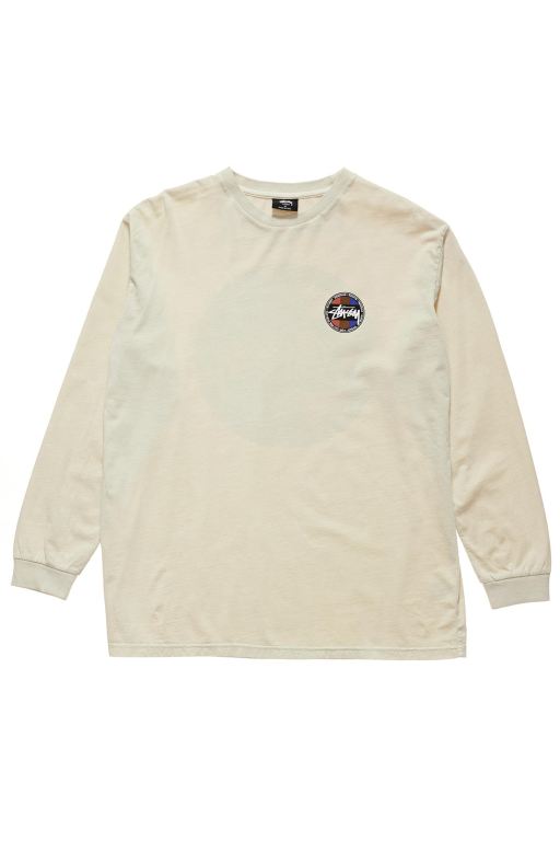 Stussy Womens Roots Pigment LS Long Sleeve T Shirt White - DYQWG5907